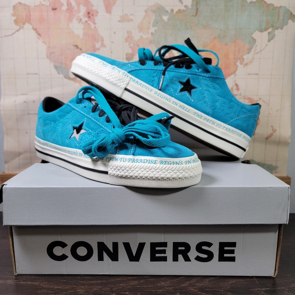 BRAND NEW Converse One Star Pro Ox Sean Pablo Rapid Teal Men Sz 8.0 Women Sz 9.5